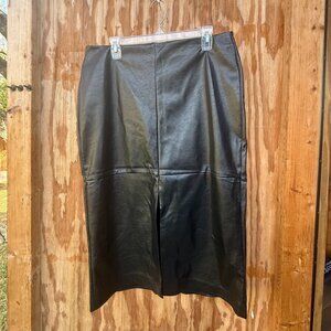 Hunter McGrady Leather Skirt (12)- NWT